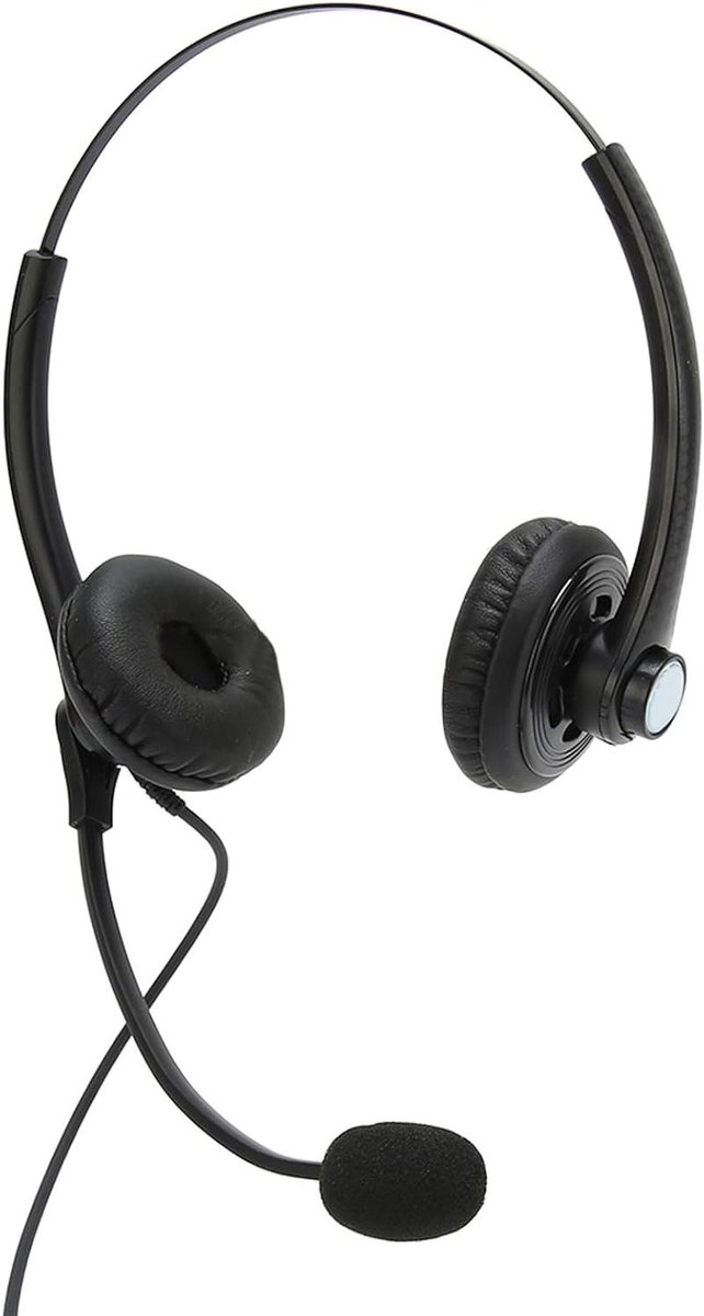 Telefoon Headset - Kantoor Headset - Heldere Gesprekken - Ruisonderdrukkende Microfoon - Enkele 3.5mm - Zwart