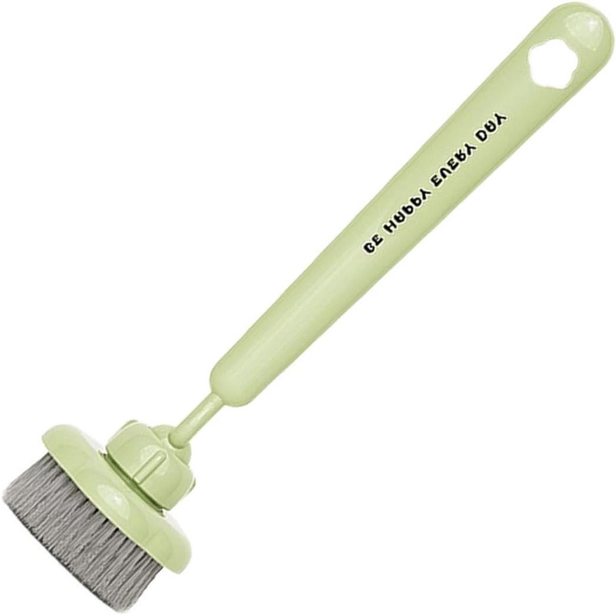 Vaatwasborstel - Schoonmaakborstel - Keuken Reinigen - Draaibare Bloemkop - 25 cm - Groen