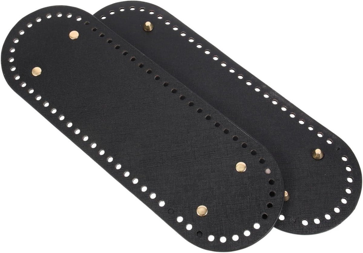 Handtas Bodem - Tas Basis - Tassen Maken - Stevig PU Leer - 30x10cm - Zwart