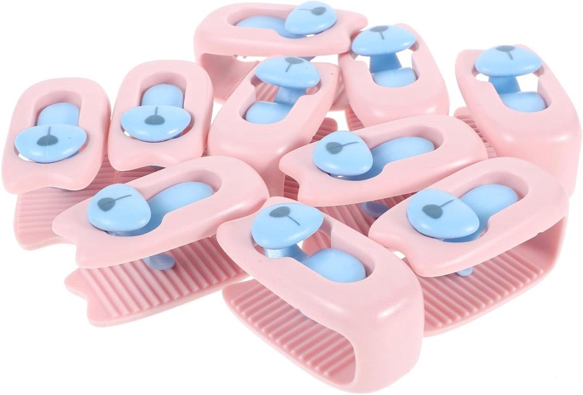 Dekbedovertrek Clips - Quilt Fixers - Beddengoed Op Orde - Antislip Ontwerp - 10 Stuks - Roze