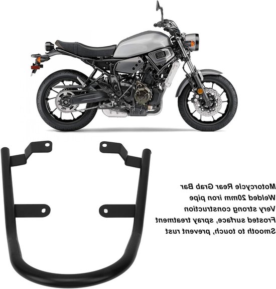 Comfortabele Achterpassagiershandgreep voor Motorfiets - Stevige Armsteun voor XSR 700 2017, Ideaal voor Lange Rit en Veiligheid — afbeelding 4