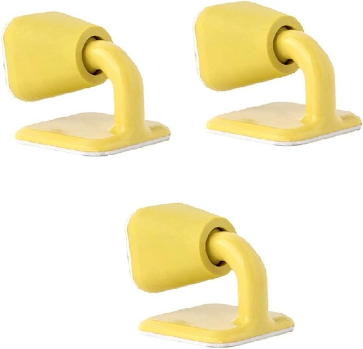 Zelfklevende Deurstopper - Schokdemper Buffer - Muur Beschermen - Stille Slagvrije Werking - 3 stuks - Niet gespecificeerd