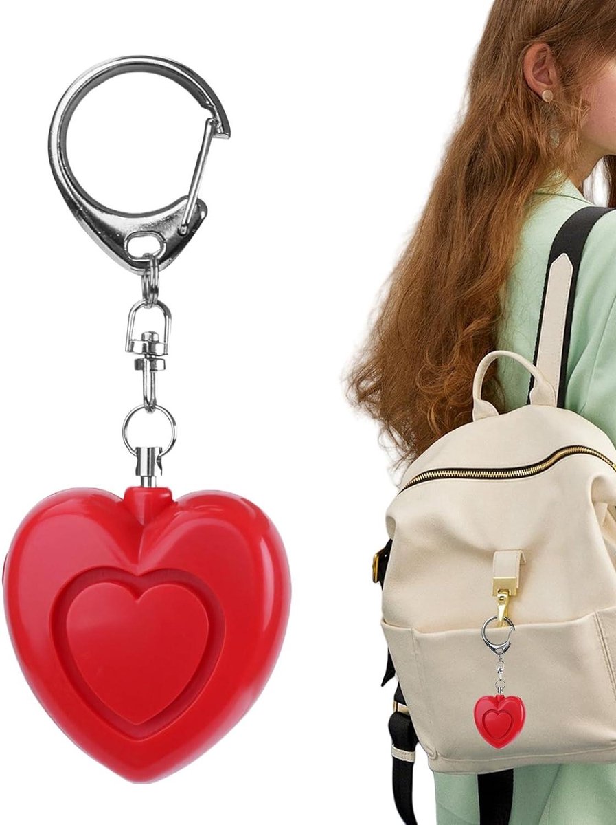 Persoonlijk Alarm - Veiligheidsapparaat - Zelfverdediging - 125 dB Geluid - 6x4.5x3 cm - Rood