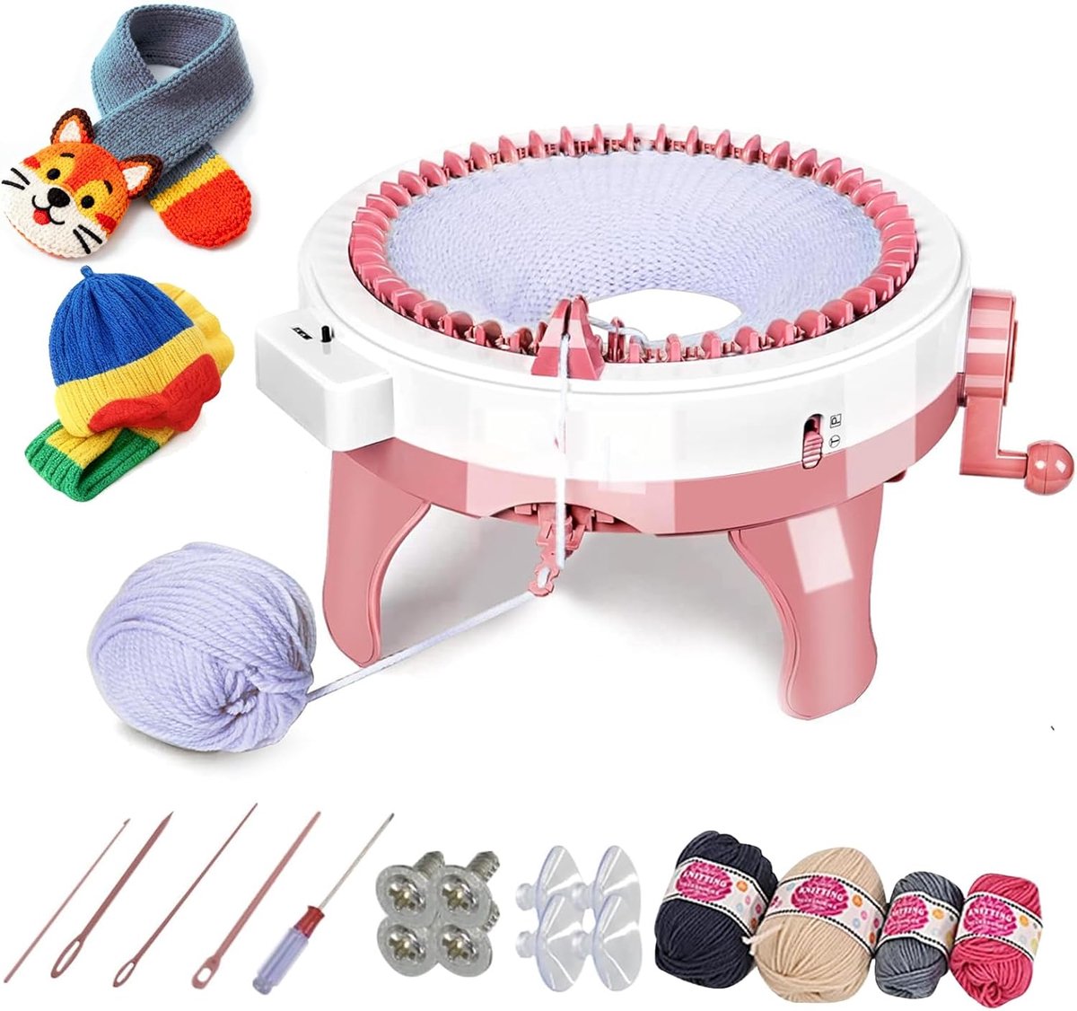 Breimachine 48 naalden - Hand Crank Loom - Snel kleding maken - Veilig en stevig plastic