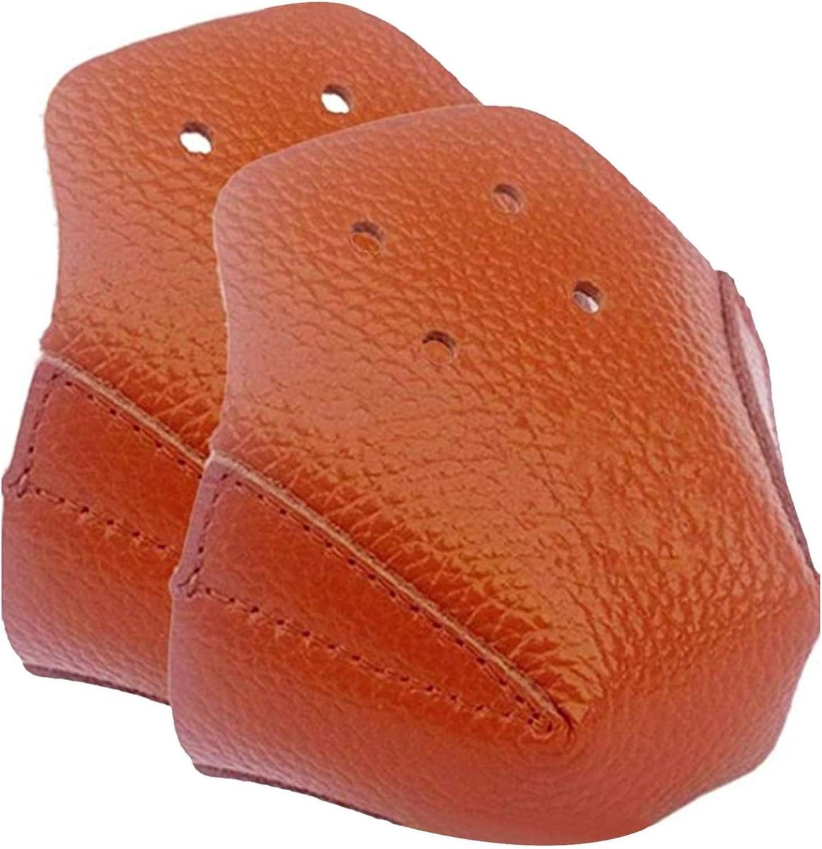 Schaatsen Teenbescherming - Skate Accessoires - Schoenen Beschermen - Duurzaam Kunstleer - 7.1 x 5.1 cm - Oranje