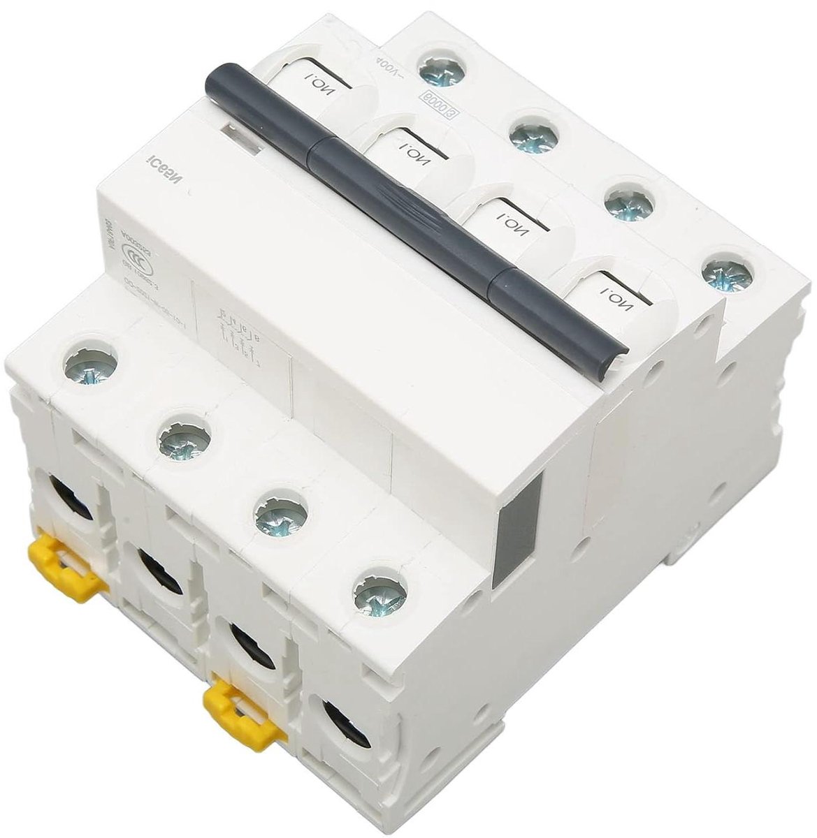 Miniatuur Zekering - Automatische Schakelaar - Stroombeveiliging - Snelle Boogonderdrukking - 400V 16A - Grijs