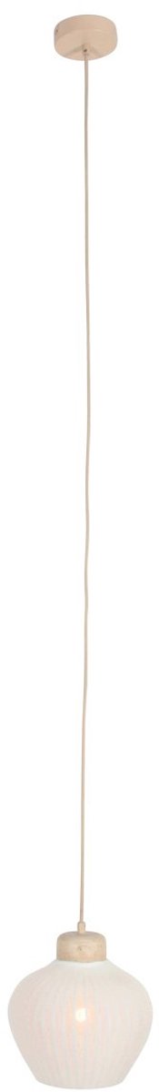 Travino 4598CR hanglamp – linnen en travertin, hoogte instelbaar 20-160 cm, crème kleur, trendy stijl, anne_light_home