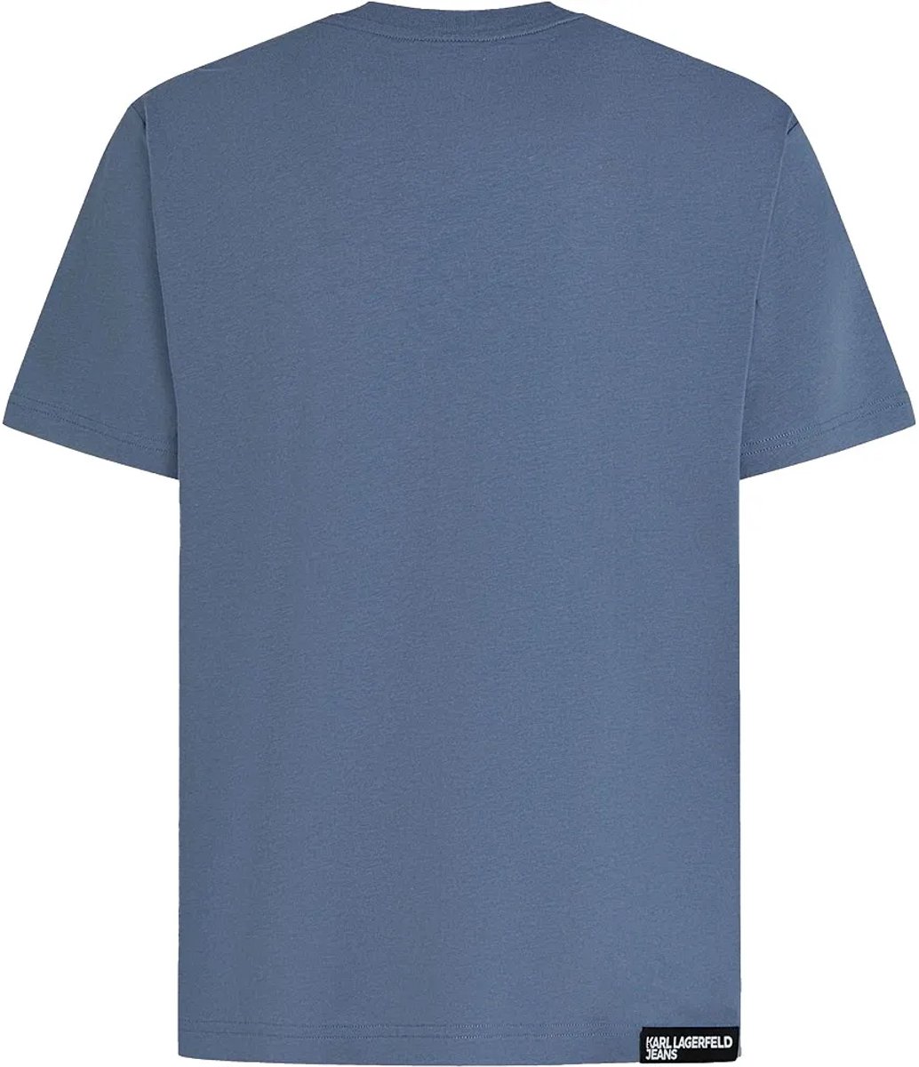 Karl Lagerfeld Jeans A1m17002 T-shirt Met Korte Mouwen Blauw M Man