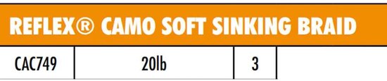 Fox Edges Reflex Soft Sinking Braid - Onderlijnmateriaal - Camo - 20lb - Camo van Fox — afbeelding 2