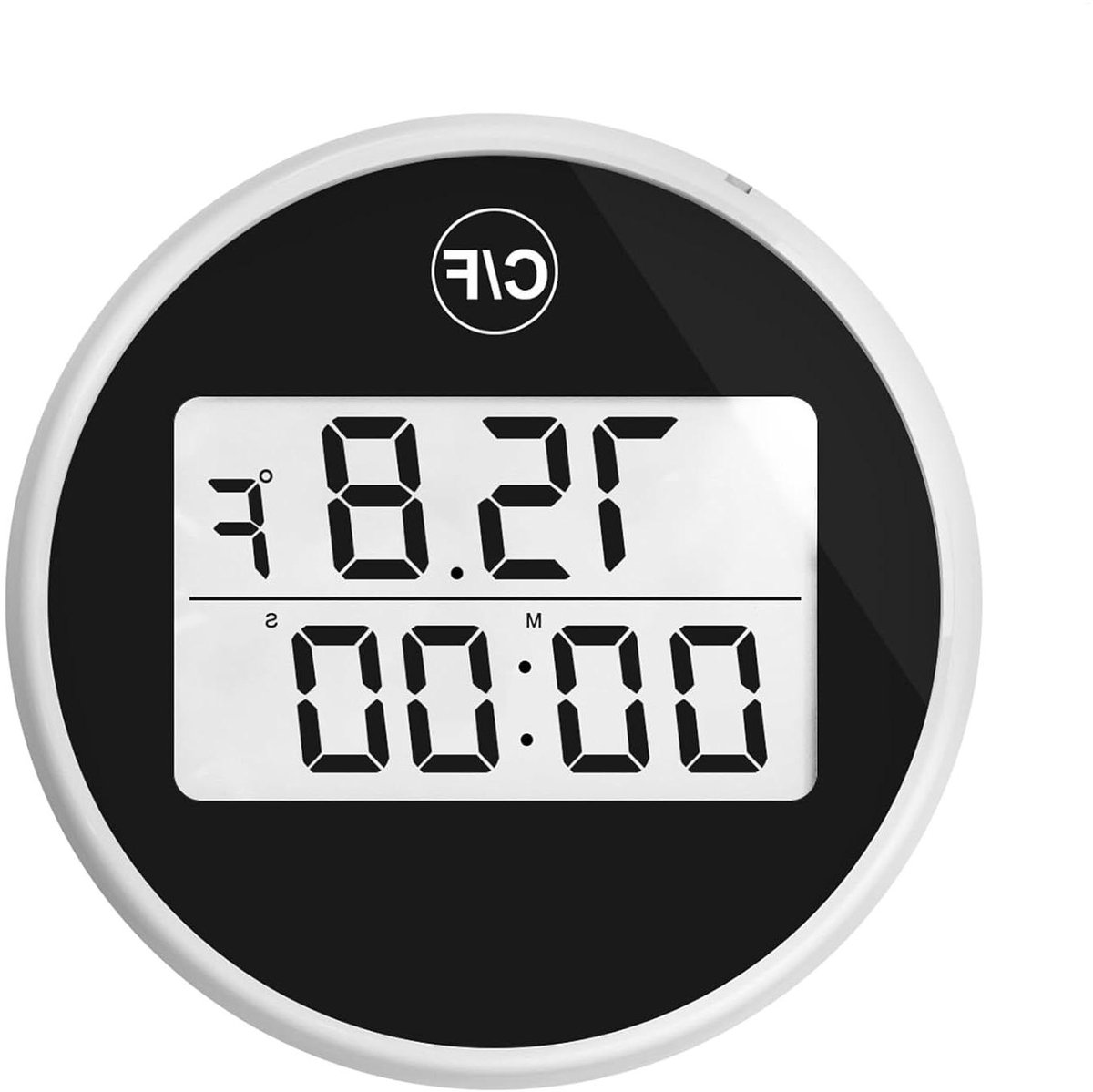 Temperatuurmeter - Bad thermometer - Water meten - Helder led-display - 8 cm - Zwart wit