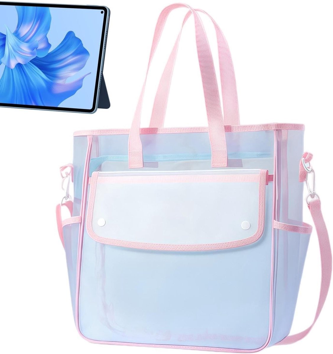 Documenten Opberger - Opbergpouch Bestanden - Documenten Organiseren - Mesh Compartimenten - 30x33x10cm - Roze