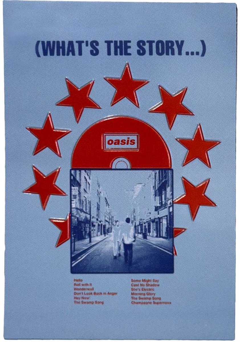 Oasis - What's The Story CD Koelkastmagneet - Blauw/Rood