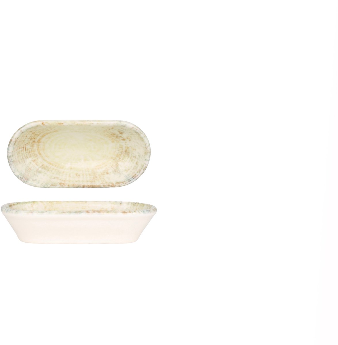 Kütahya Porselen Serveerschaal - Cinnamon - Porselein - 14x7 cm (100cc) - set van 2
