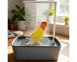 Multifunctionele Vogelbad met Circulerende Waterdouche voor Parkieten en Vogels, Ideaal voor Dierenverzorging