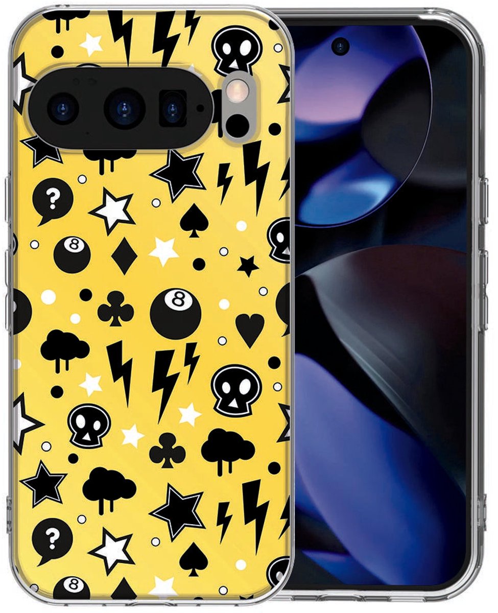 Google Pixel 10 / 10 Pro TPU hoesje Punk Yellow