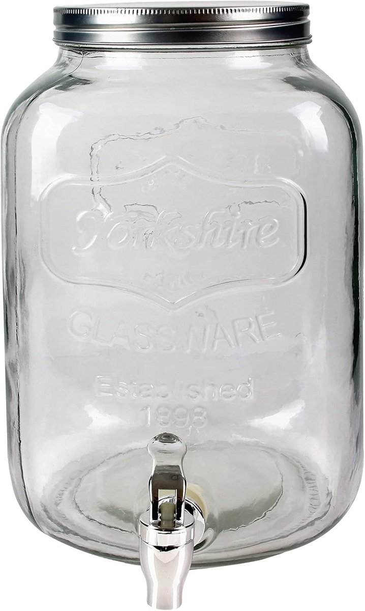 Fontaine Distributor Boisson Carafe Verre Robinet 8L