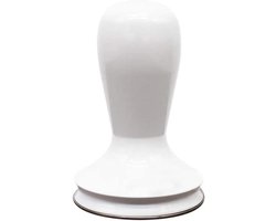 Koffie Tamper - Espresso Tool - Koffie Bereiden - Platte Roestvrij Staal Basis - 58 mm - Zilver