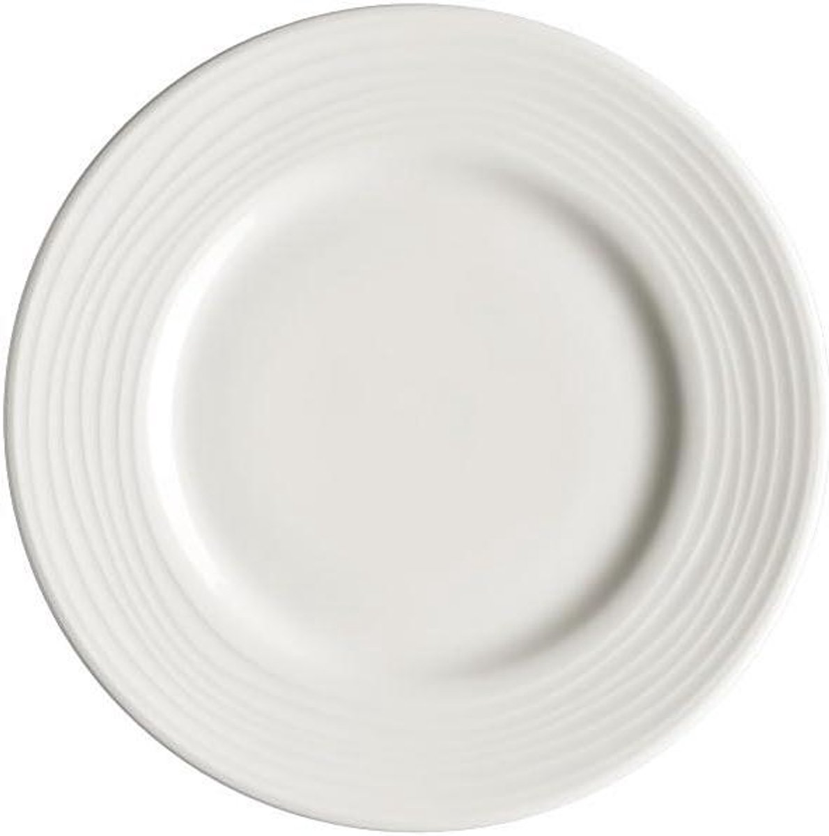 Ontbijtborden Set - Dinerborden - Eten Serveren - Jade Materiaal - 23cm Doorsnede - Wit