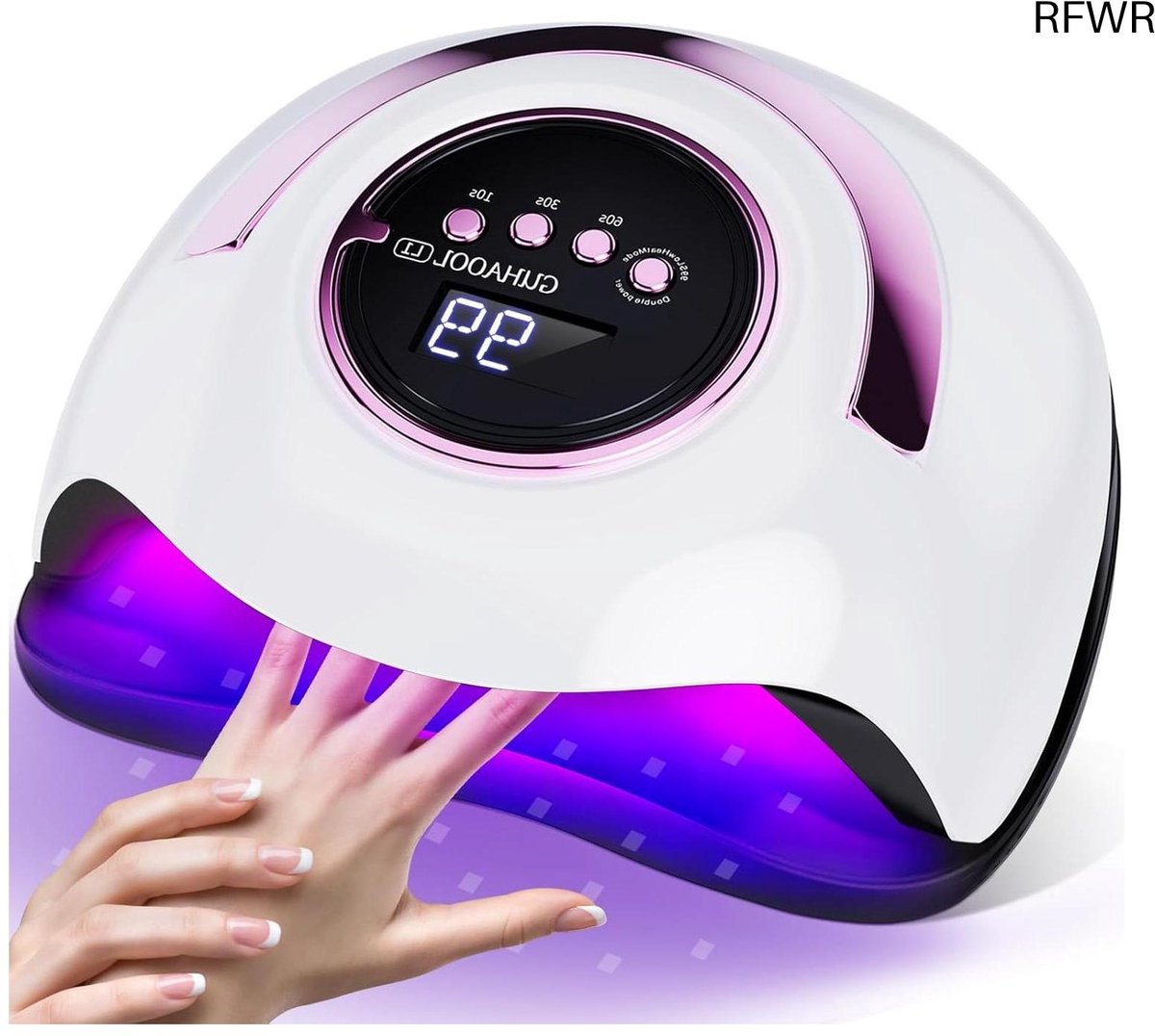 Professionele 180W UV Nageldroger lamp met 4 Timerinstellingen en LCD-display