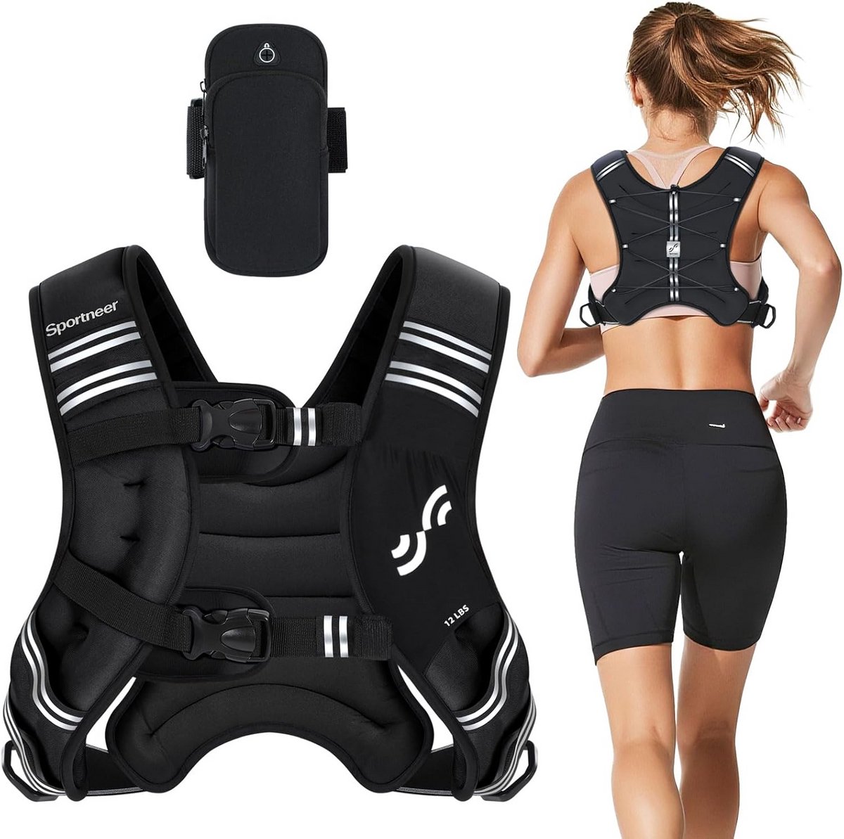 Verstelbaar Gewichtsvest - Krachttraining en Crossfit Trainingsvest - Hardloopvest - Trainingsgear