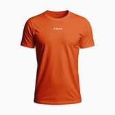 Raqa ® Padel Shirt - Bajada - Sportshirt - Tennis shirt - Heren - Sneldrogend Sportshirt - Ademend - Lichtgewicht - Normale Pasvorm - Fluor Oranje - L