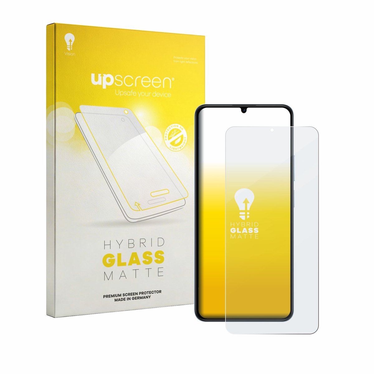 upscreen - Screenprotector voor realme Note 80 - Folie Beschermfolie Beschermglas matte