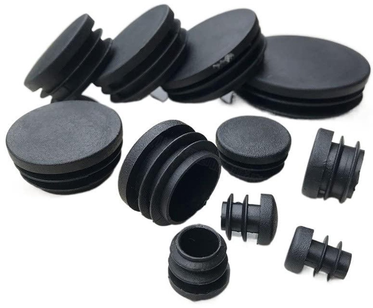 20pcs/set Black Round Plastic Blanking End Cap Tube Pipe Inserts Plug Bung Insert Stopper For Chair Leg Pipe Tapon Tubo Redondo (Color : 20pcs, Size : 50mm)