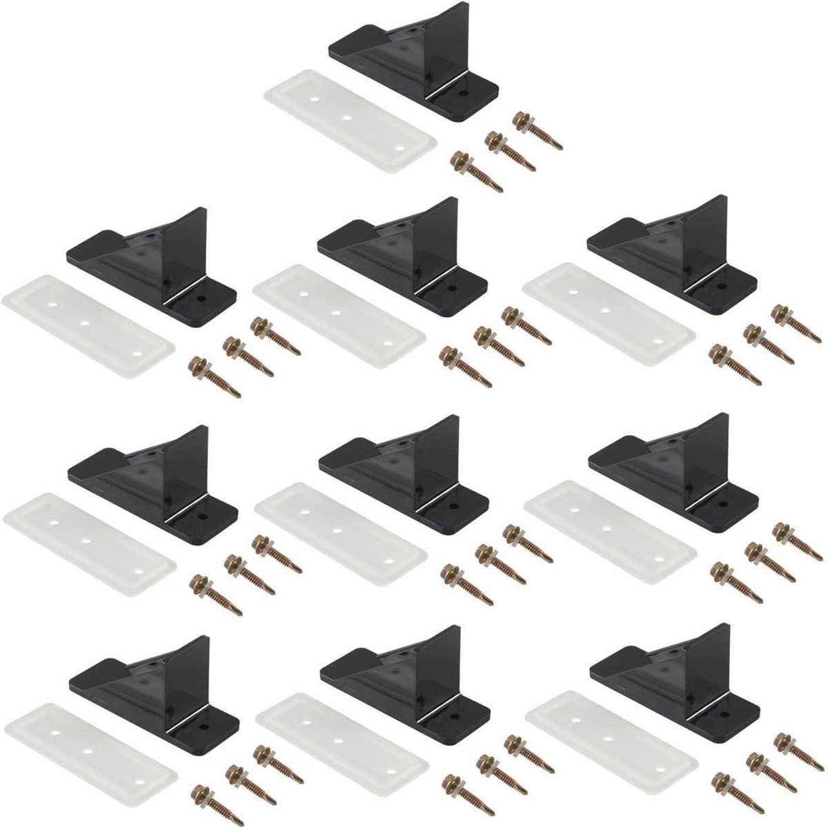 Dakgootbeschermers - Sneeuwvangers - Dakbescherming - Hoge slagvastheid - 100 mm - Zwart
