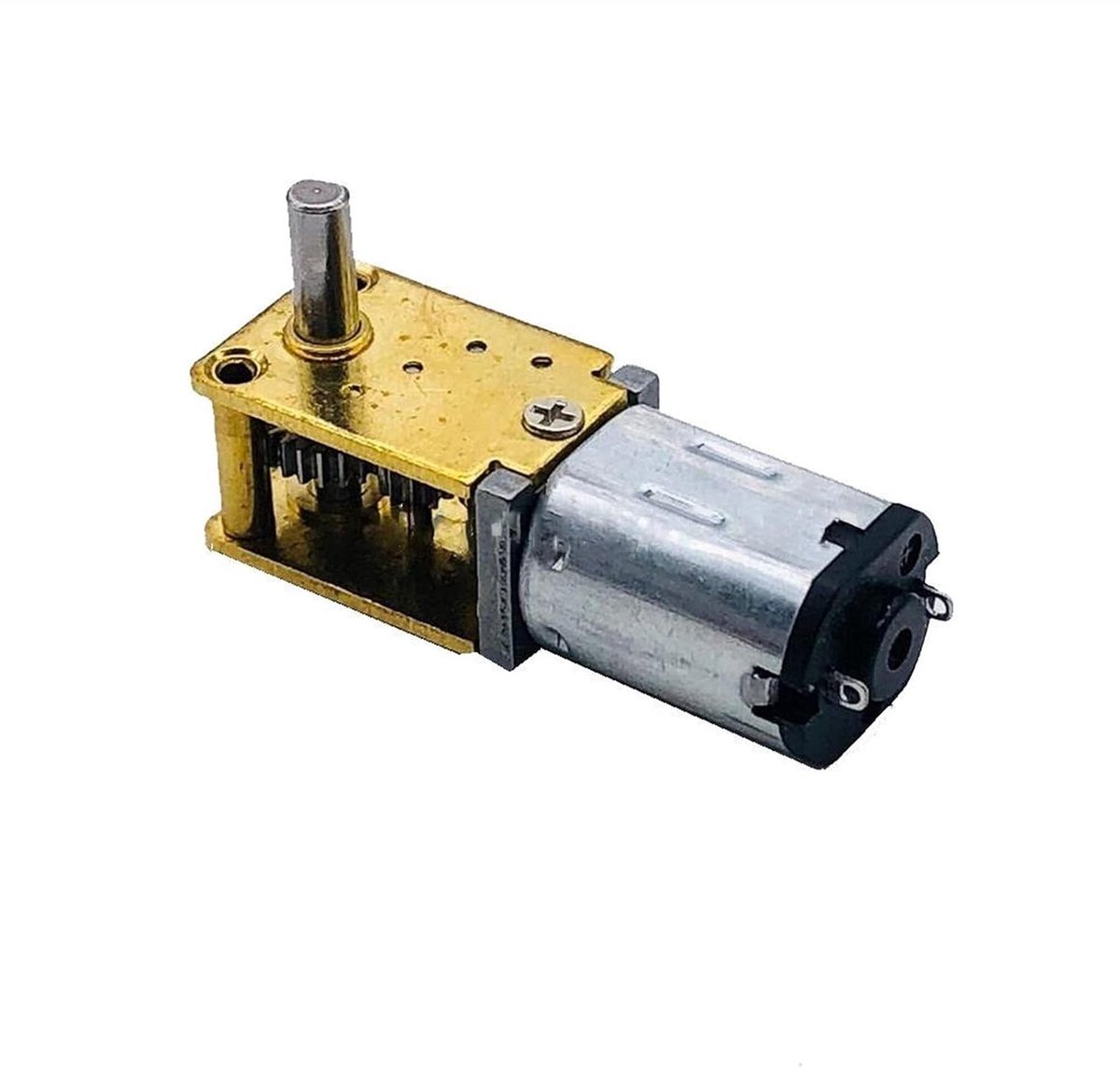 Kleine Motor - Gelijkstroommotor N20 - Robot Automatisering - Wormwiel Aandrijving - 12 V - Metaal