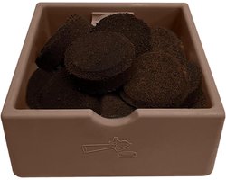 Koffiedikbak - Afvalbak - Espresso Bereiden - Antislip Bodem - 150 cl - Koffiekleurig