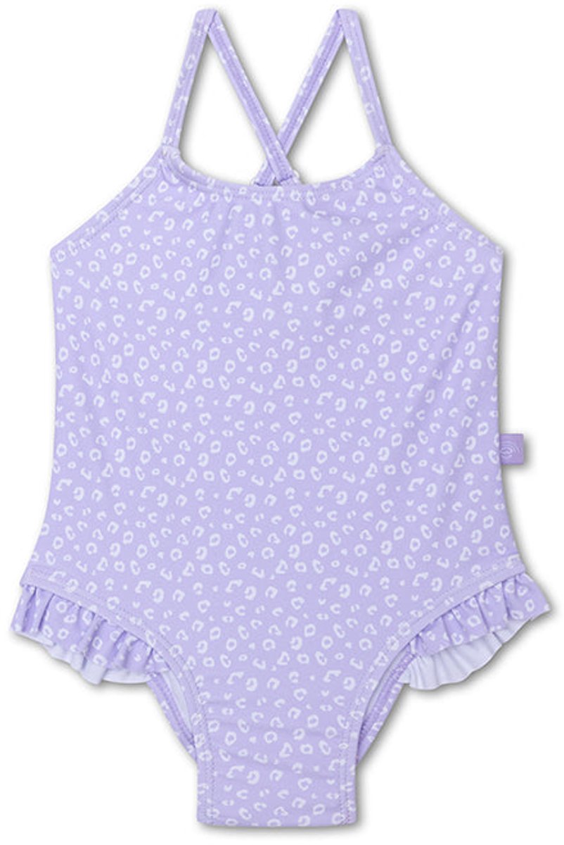 Swim Essentials | Lila Panterprint Meisjes UV Meisjes Badpak - Maat 86/92