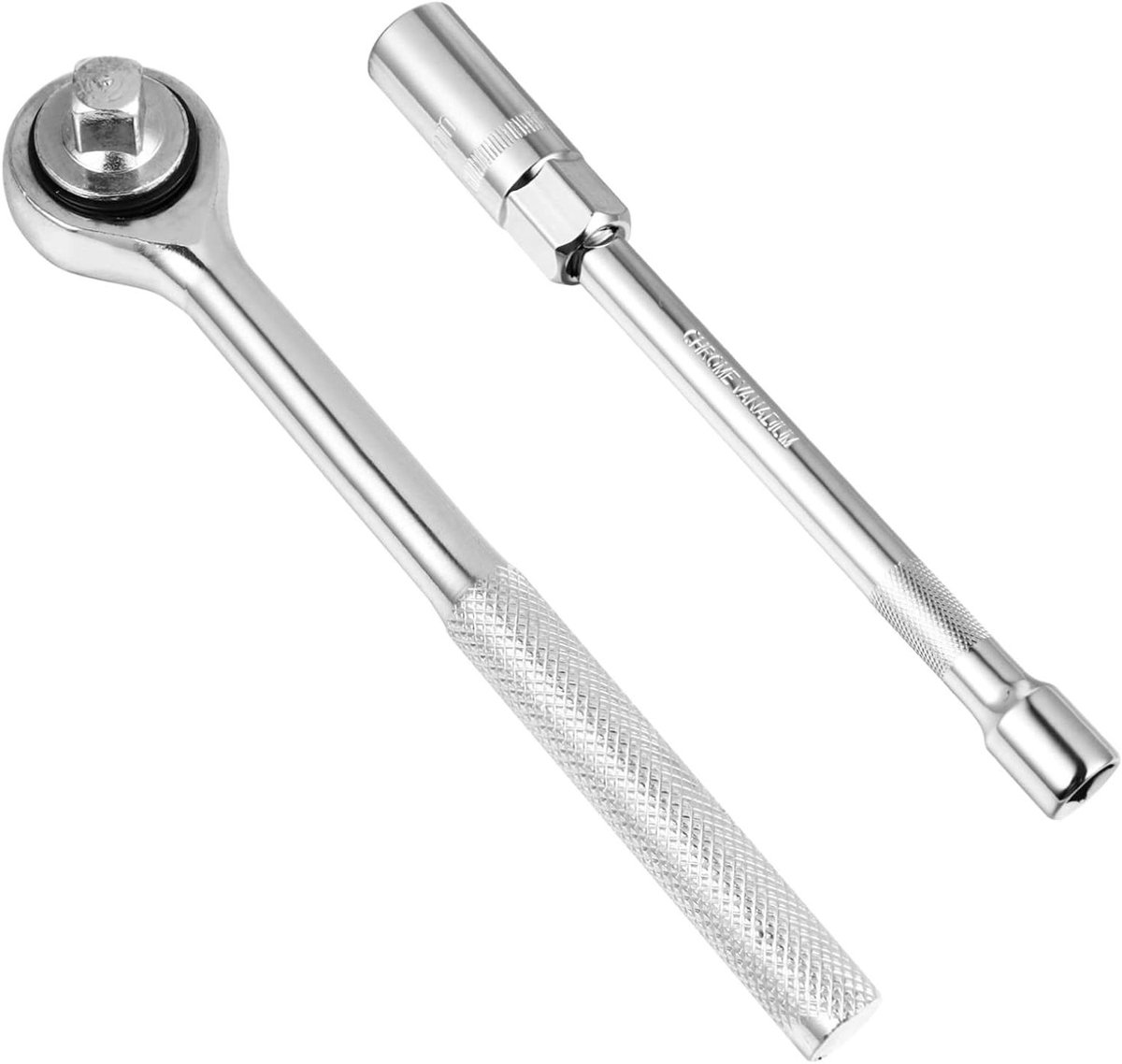 Bougiesleutel Set - Bougie Gereedschap - Auto Onderhoud - Gepolijst en Verchroomd - 21mm - Zilver
