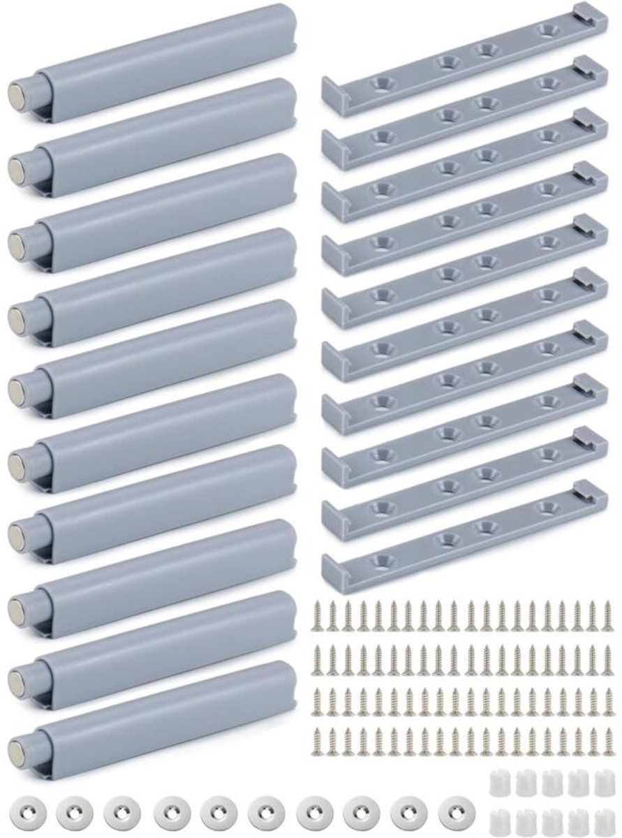 10 magnetische drukknopsluitingen Geschikt voor kasten en kledingkasten