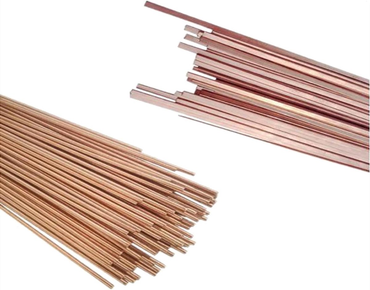 Lasdraad - Elektrode - Koper Lassen - Laag Spatwater - 1kg 500mm - Zilverkleurig