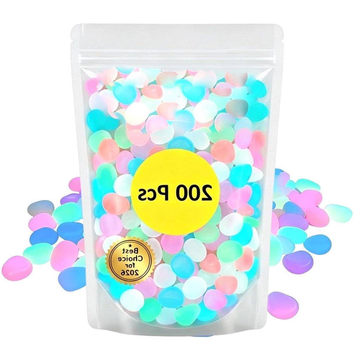 Gloeiende Tuinstenen - Decoratief Grind - Tuin Verlichten - Veelkleurig Lichteffect - 200 stuks - Veelkleurig