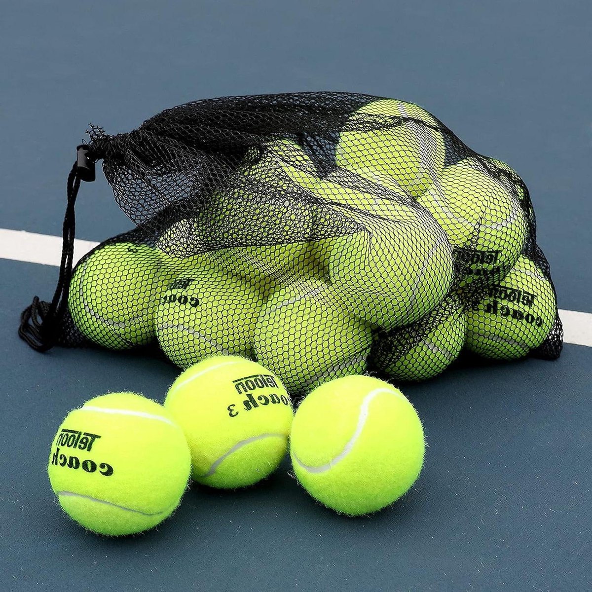 Tennisballen Set - Trainingsballen - Sporten en Spelen - Hoge Veerkracht - 18 Stuks - Standaard Kleur