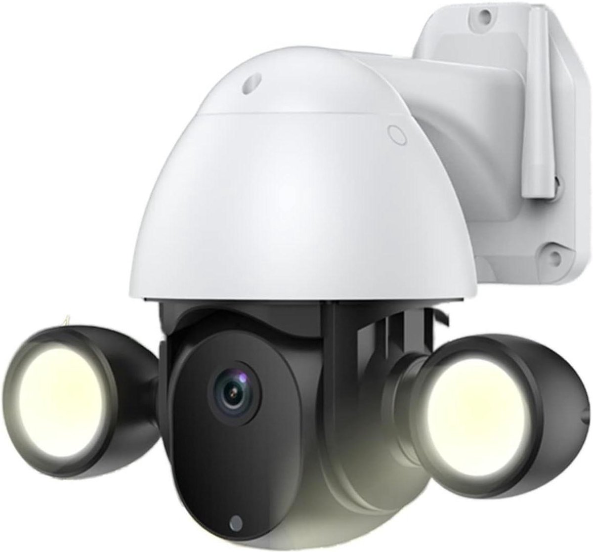 Beveiligingscamera Buiten - Dome Camera WiFi - Huis Bewaken - Kleur Nachtzicht - 3MP Resolutie - Wit