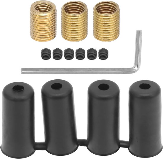 Schakelpookknop Set - Pookknop Adapter - Verbeter Rijcomfort - Gestroomlijnde Styling - M12x1.25 Adapter - Rood — afbeelding 4