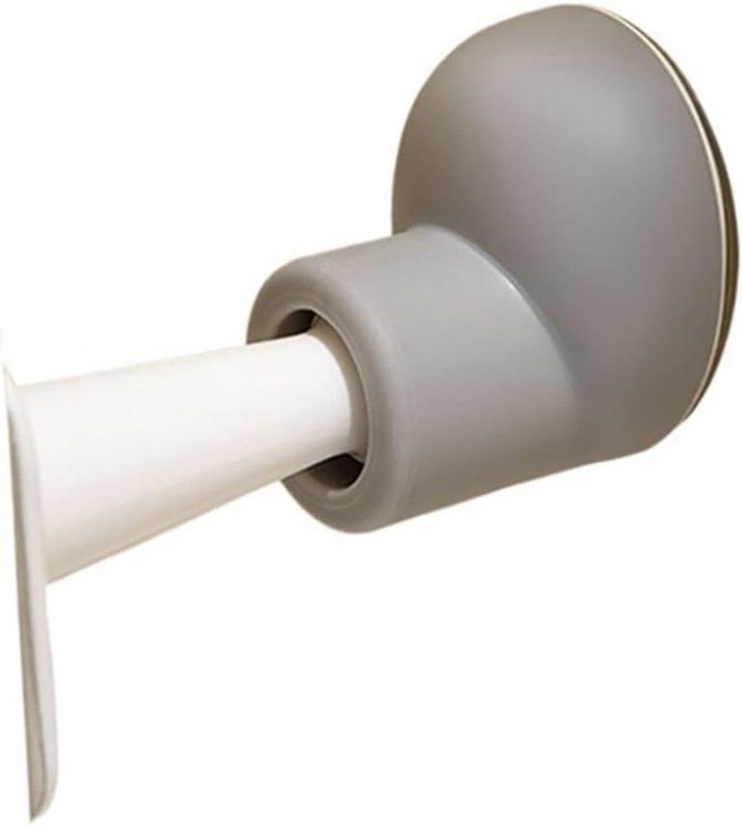 Deurstoppers Vloer - Deurhouder Rubber - Muur Beschermen - Schokabsorberend Ontwerp - 8x4.6x5.5cm - Grijs