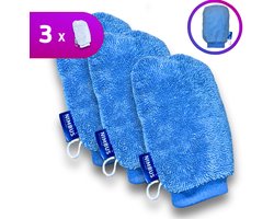 NIMBUS Magic Schoonmaakhandschoen 3x - Scrubhandschoen - Washandschoen - Droogdoek Badkamer, Auto en Ramen