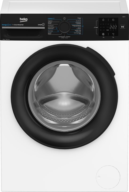Beko b300 BM3WFU3741B1 wasmachine Voorlader 7 kg 1400 RPM Wit