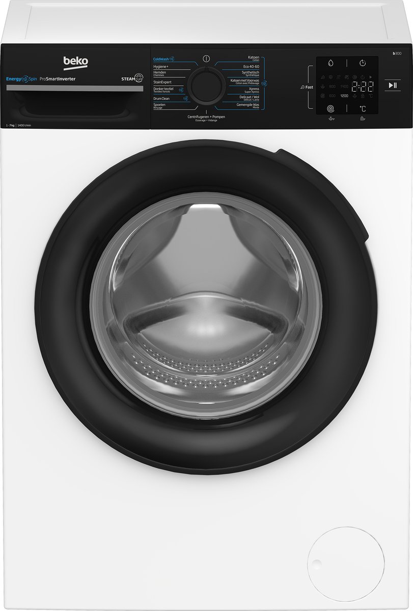 Beko B300 BM3WFU3741B1 - Wasmachine - 7 kg - 1400 RPM — afbeelding 1