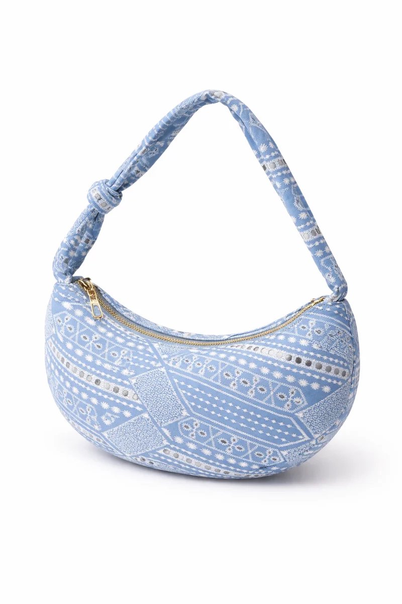 HS Boodschappenmand - Blauw - Stijlvolle Dames Accessoire - Ruime Indeling