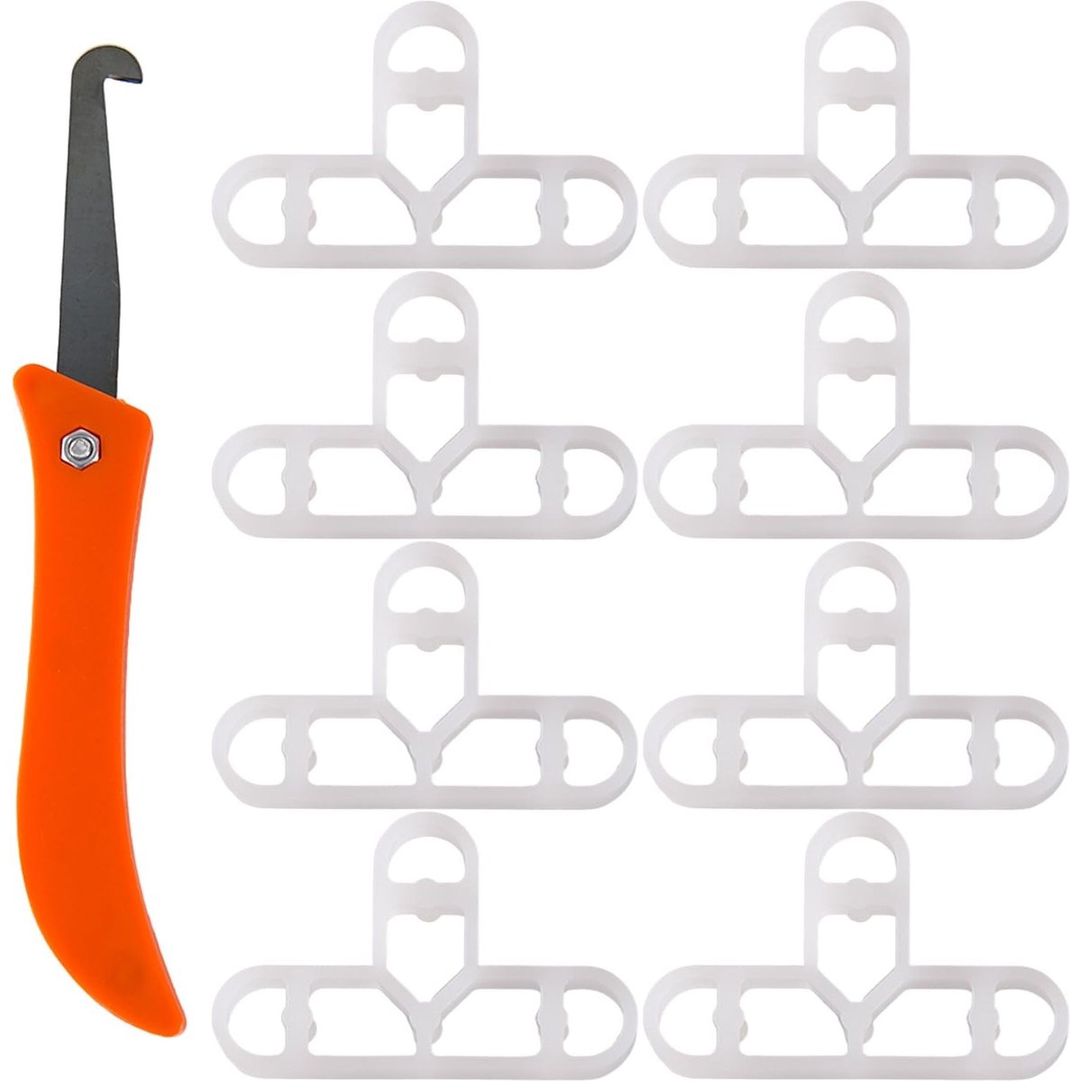 100 Stuks T-vormige Plastic Tegelafstandhouders van 10mm voor het Nivelleren van Tegels en Plafonds, Ideaal voor Doe-Het-Zelf Projecten en Tegelwerkzaamheden