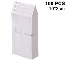 Oneay 100 stuks plantlabels met steekpen – kunststof tuinlabels / kweeklabels voor bloemen, groenten, zaailingen en zaden