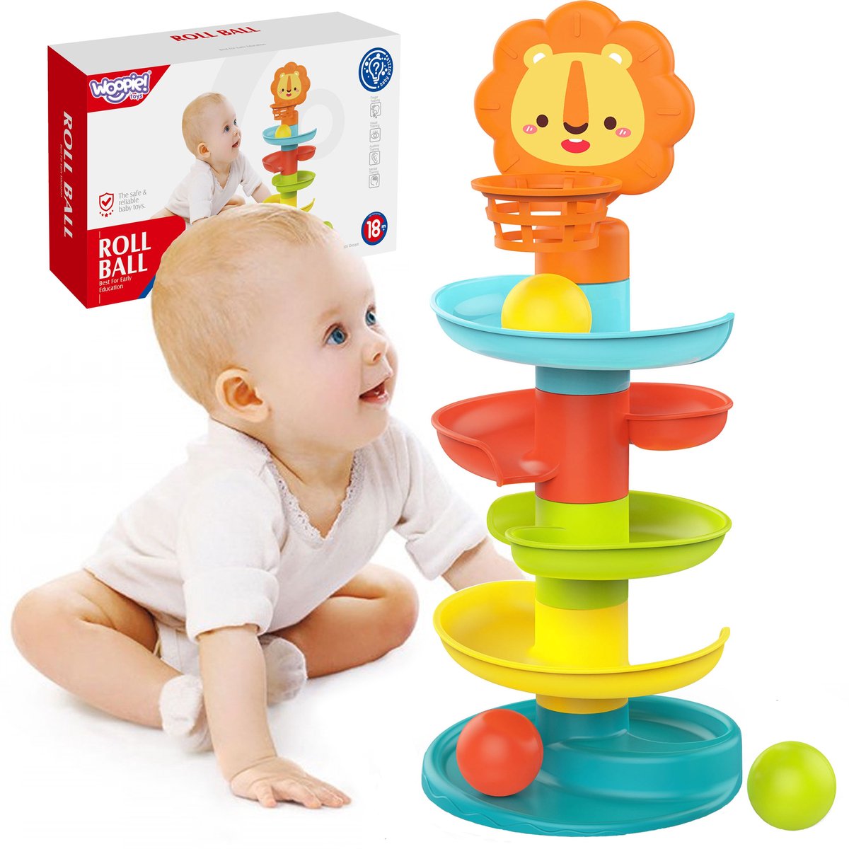 Woopie Babybaan Ball Glijbaan Toren Ballbaan - UNI