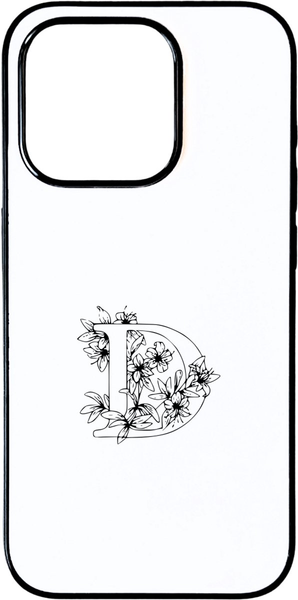 Hacebo® - Letter D telefoonhoesje - Alfabet - Als je naam begint met de letter D - telefoonhoesjes - Leuk cadeau voor iemand met de letter D - hoesje geschikt voor iPhone 15 Pro
