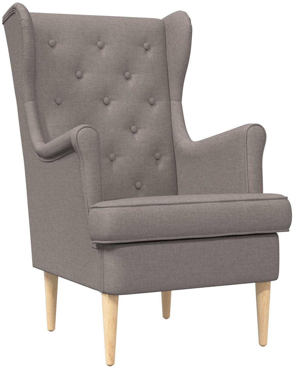 vidaXL - Fauteuil - Taupe - Stof