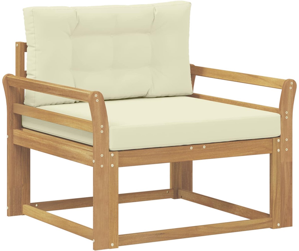 vidaXL - Buiten - Midden - Sofa - Polyester - Wit