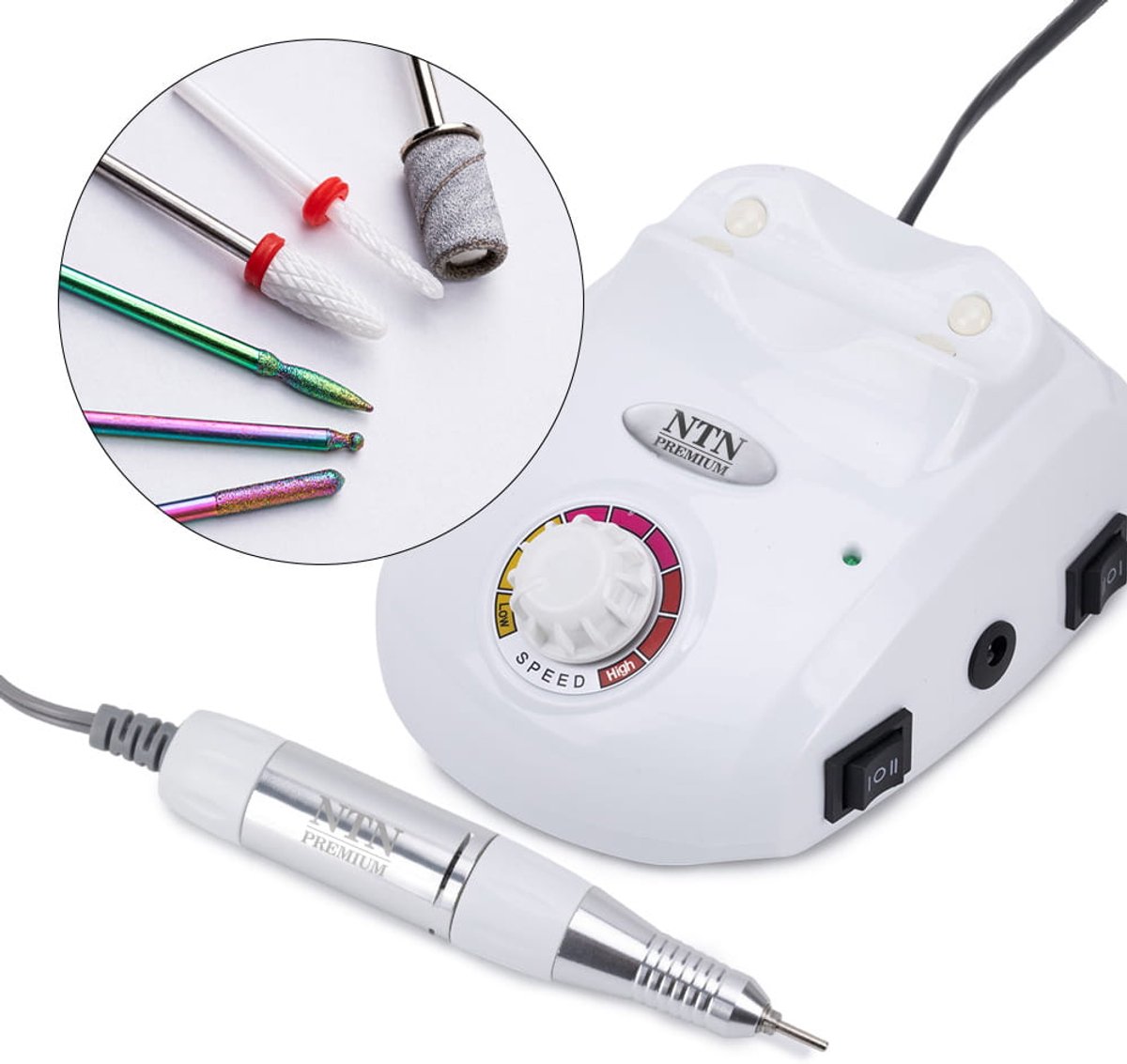 NTN Premium DM208 - Freesapparaat - 65W - Manicure en Pedicure - Wit